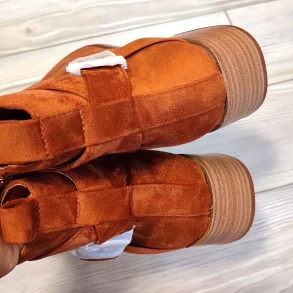 (49-4115) COUTGO Women's Low Chunky Boots Sz 11 - Picture 7 of 10